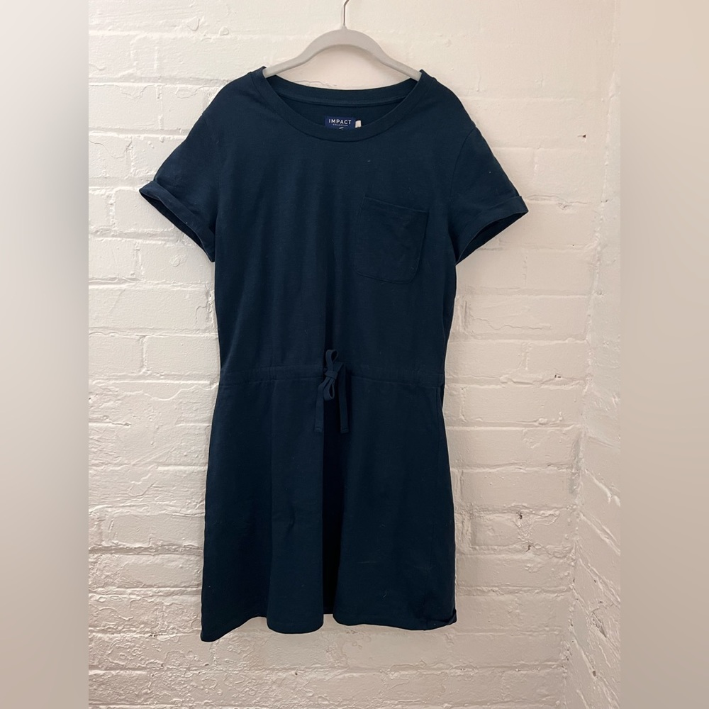 Impact Collection for Target Navy Cinched Waist T-shirt Dress